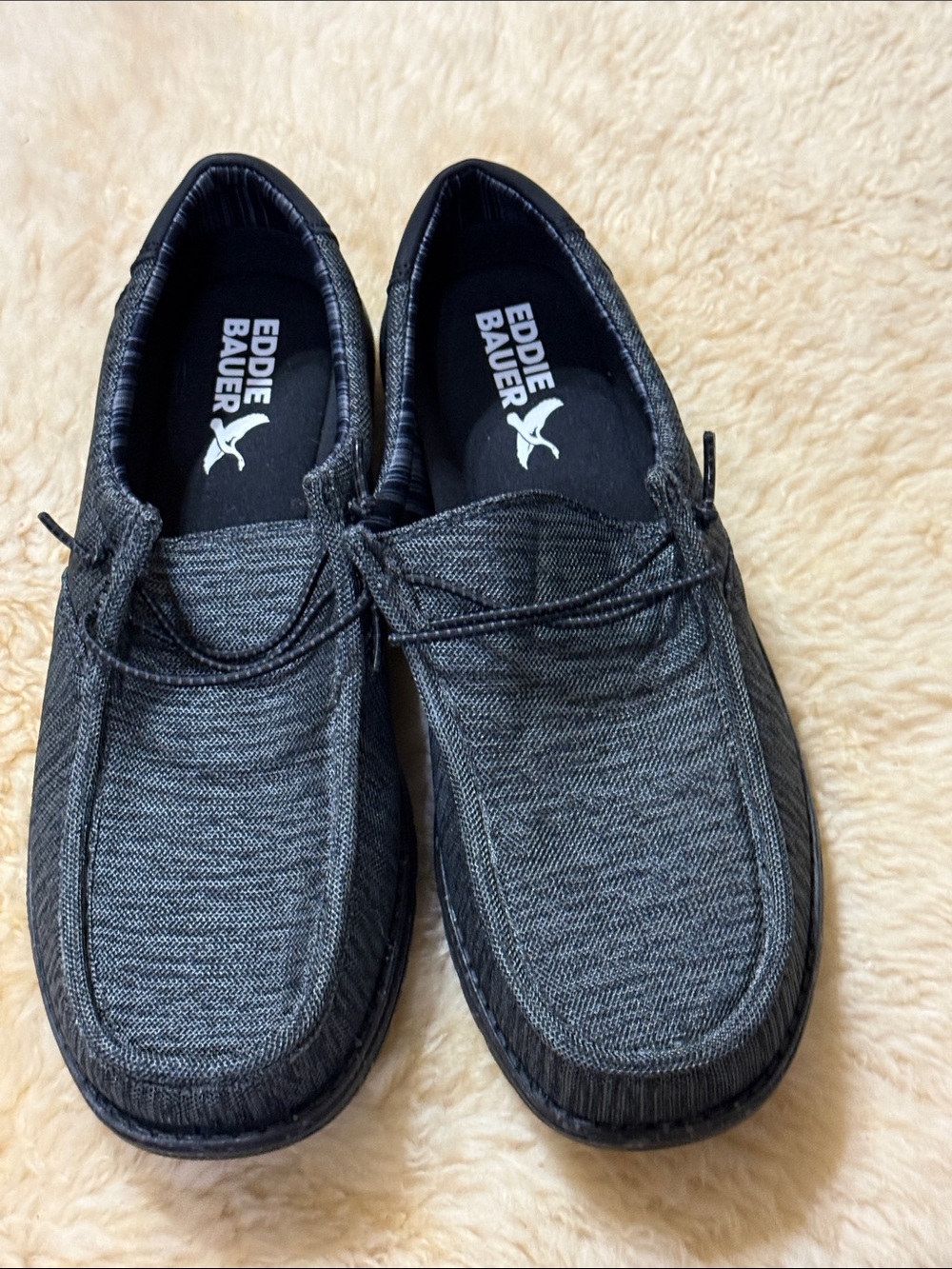 Eddie Bauer Men's Charcoal Slip-On Loafers